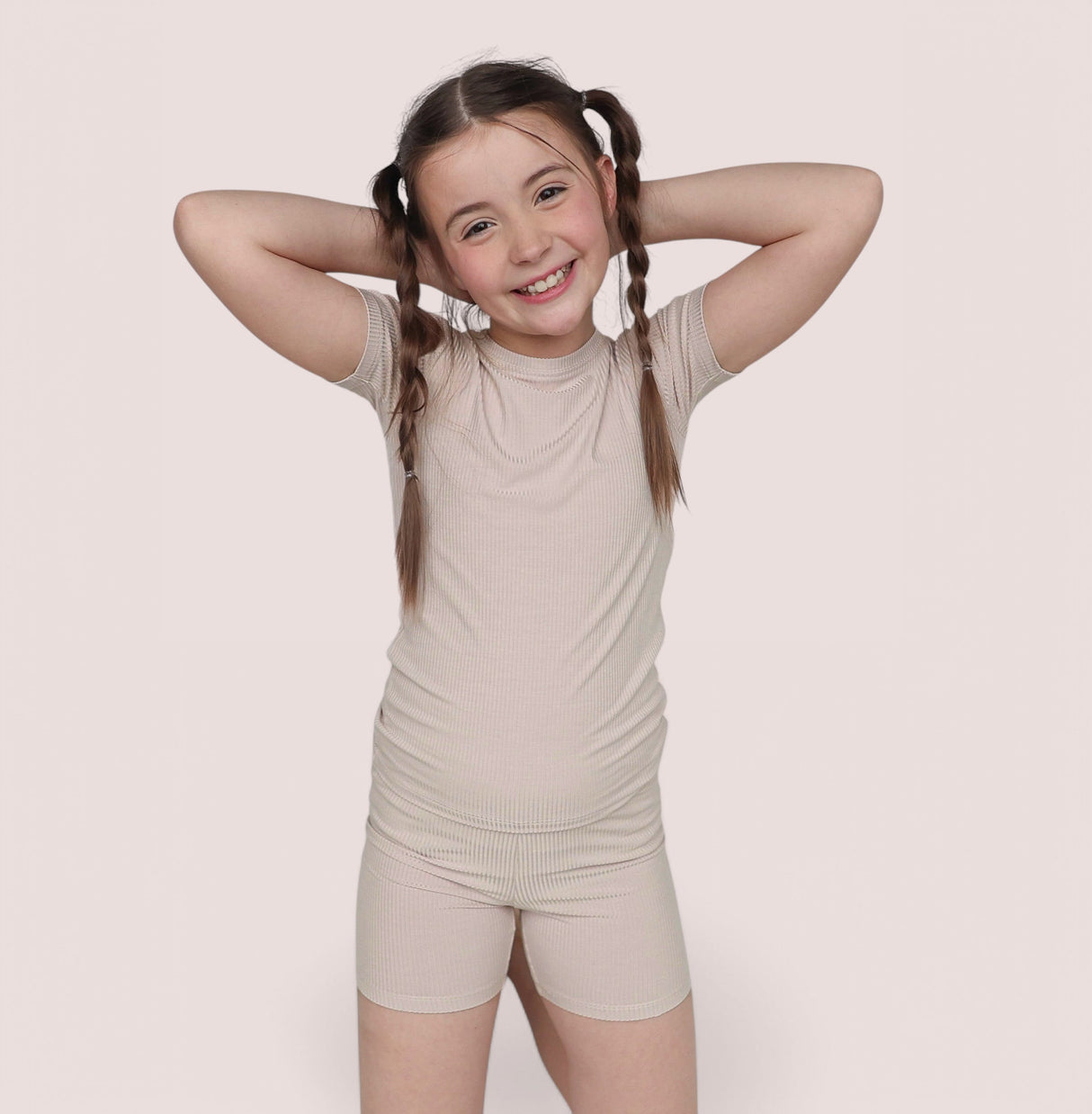 TOTALLY TAN RIB DREAM SHORT SET from DREAM BIG LITTLE CO