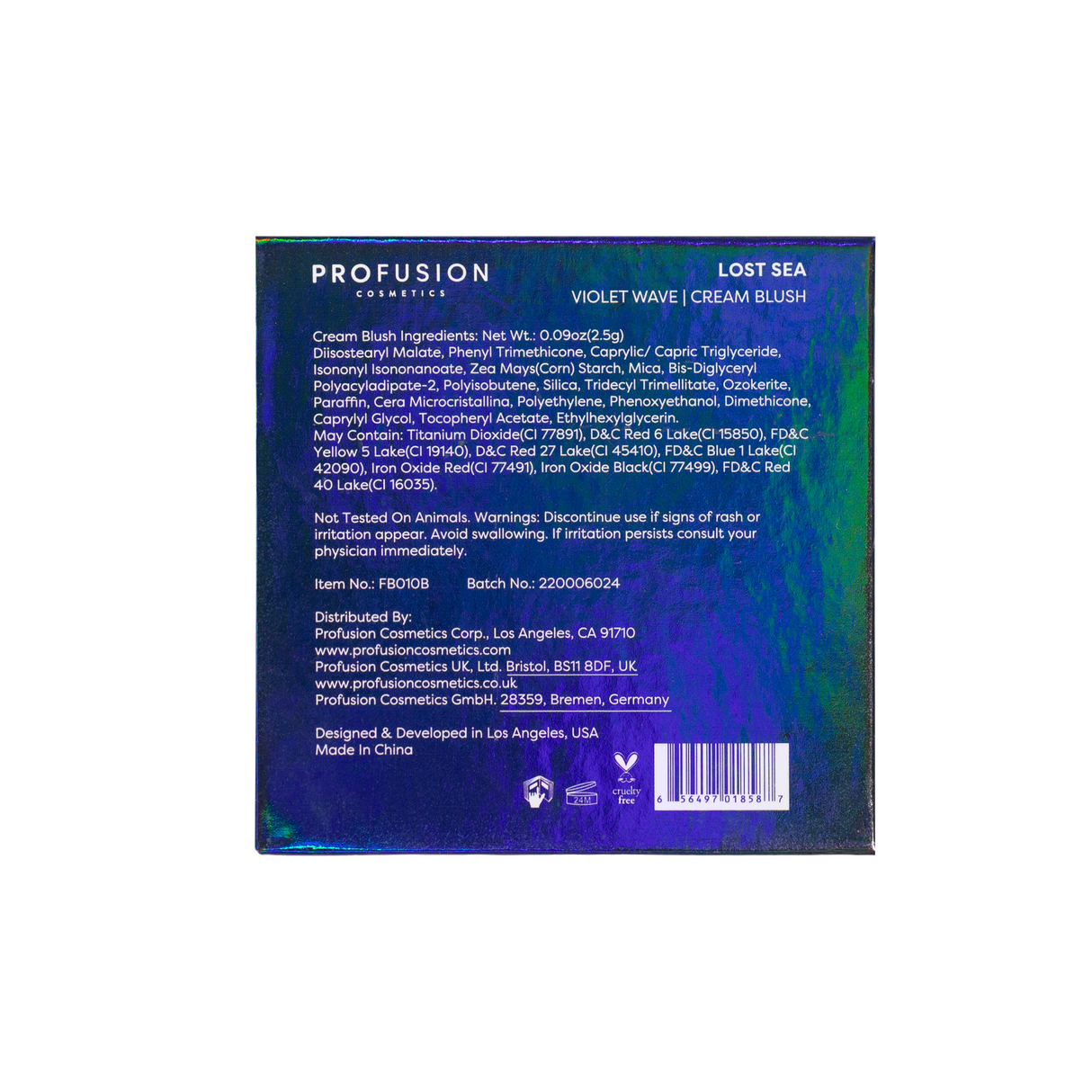 Sea Witch Cream Blush - Violet Wave from Profusion Cosmetics