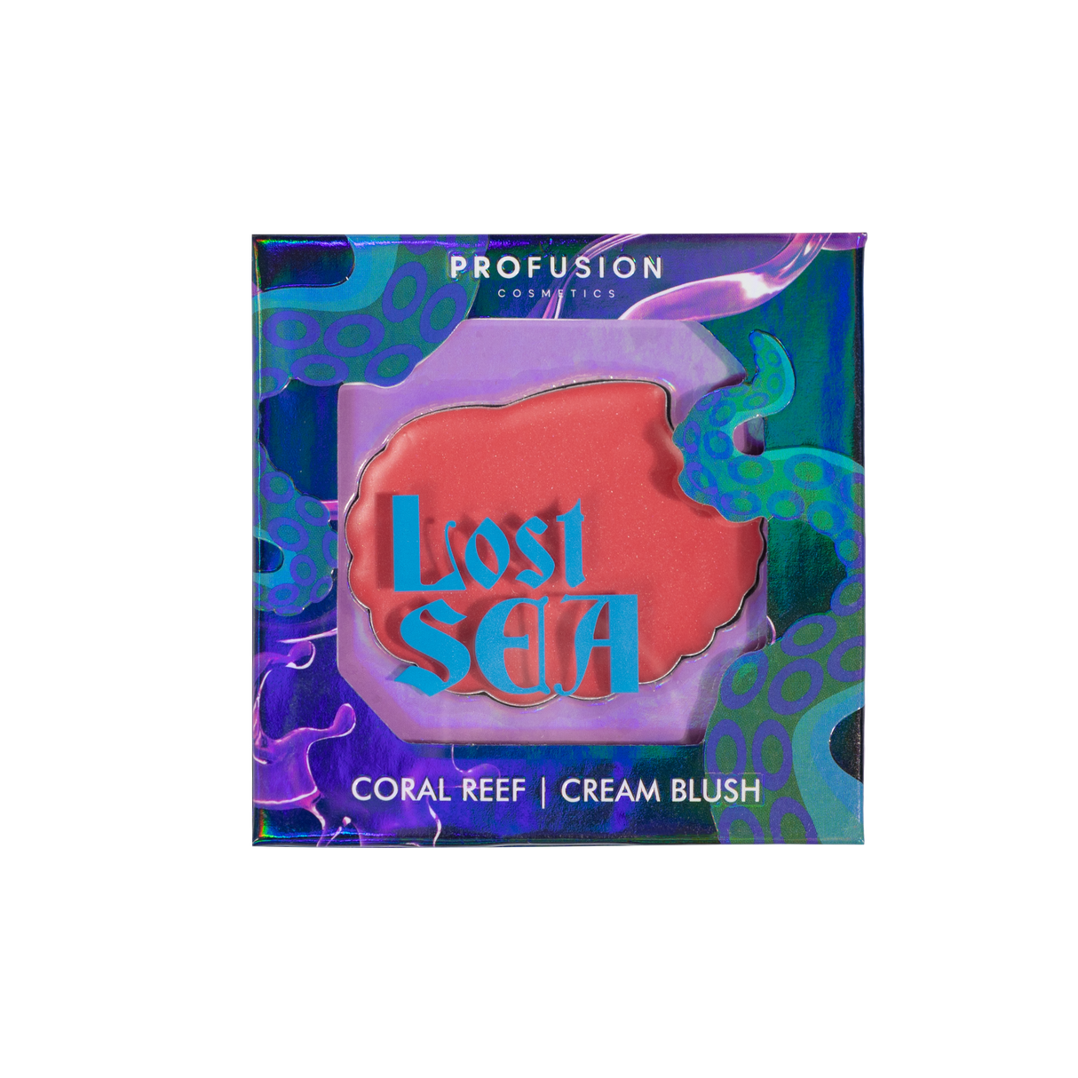 Lost Sea Shell Shaped Cream Blush - Coral Reef from Profusion Cosmetics
