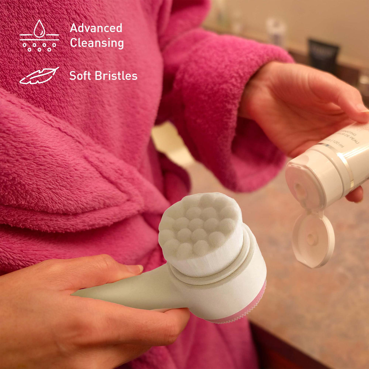 Dual Sided Facial Cleansing Brush from Pursonic