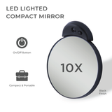 Lighted Compact Mirror with Magnification & Suction Cups from Zadro