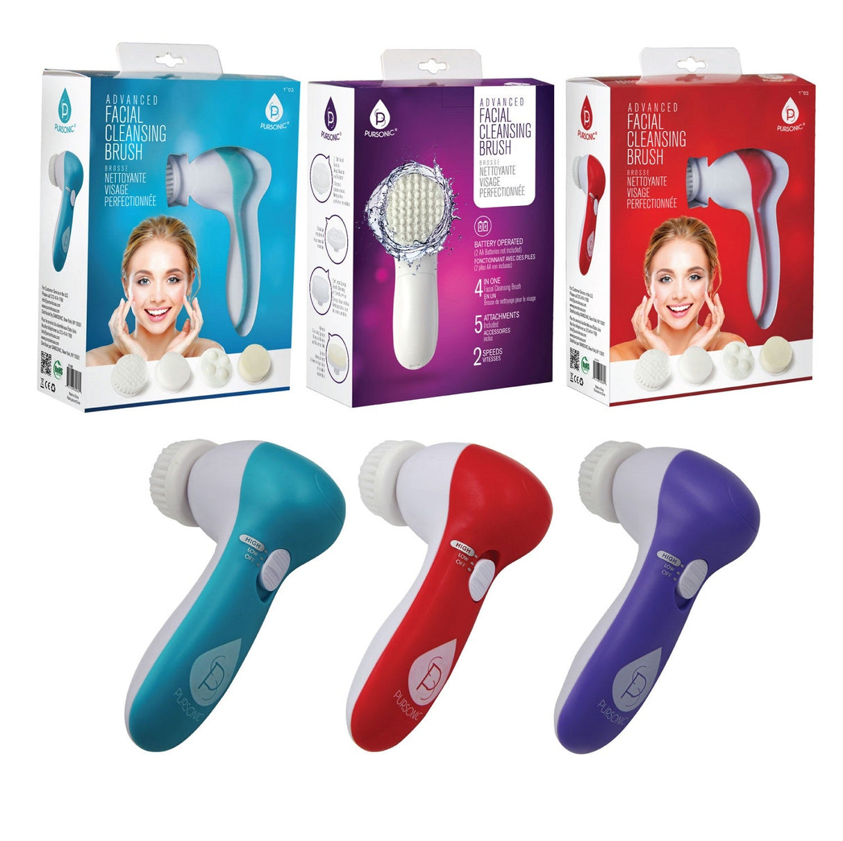 Advanced Facial Cleansing Brush from Pursonic