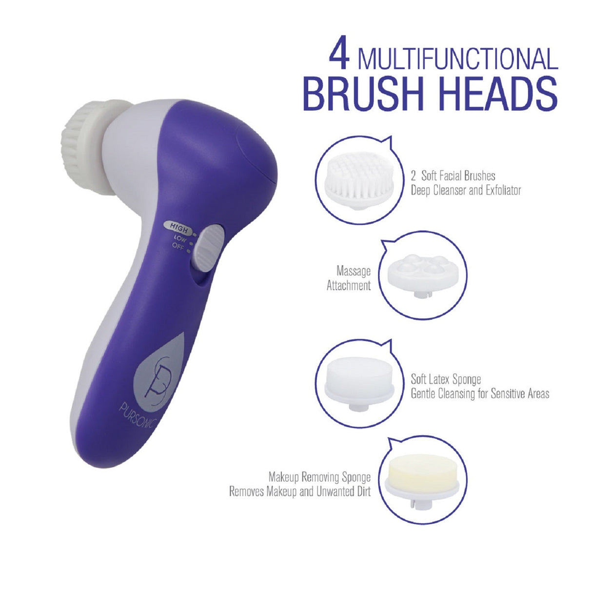 Advanced Facial Cleansing Brush from Pursonic