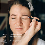 Pursonic Beauty Essentials Bundle - Advanced Facial and Body Cleansing Brush, Studio Makeup Brush Set, Slant Tip Tweezer, and Eyelash Curler from Pursonic