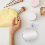 Compact Shower Mirror with Magnification & Suction Cup from Zadro