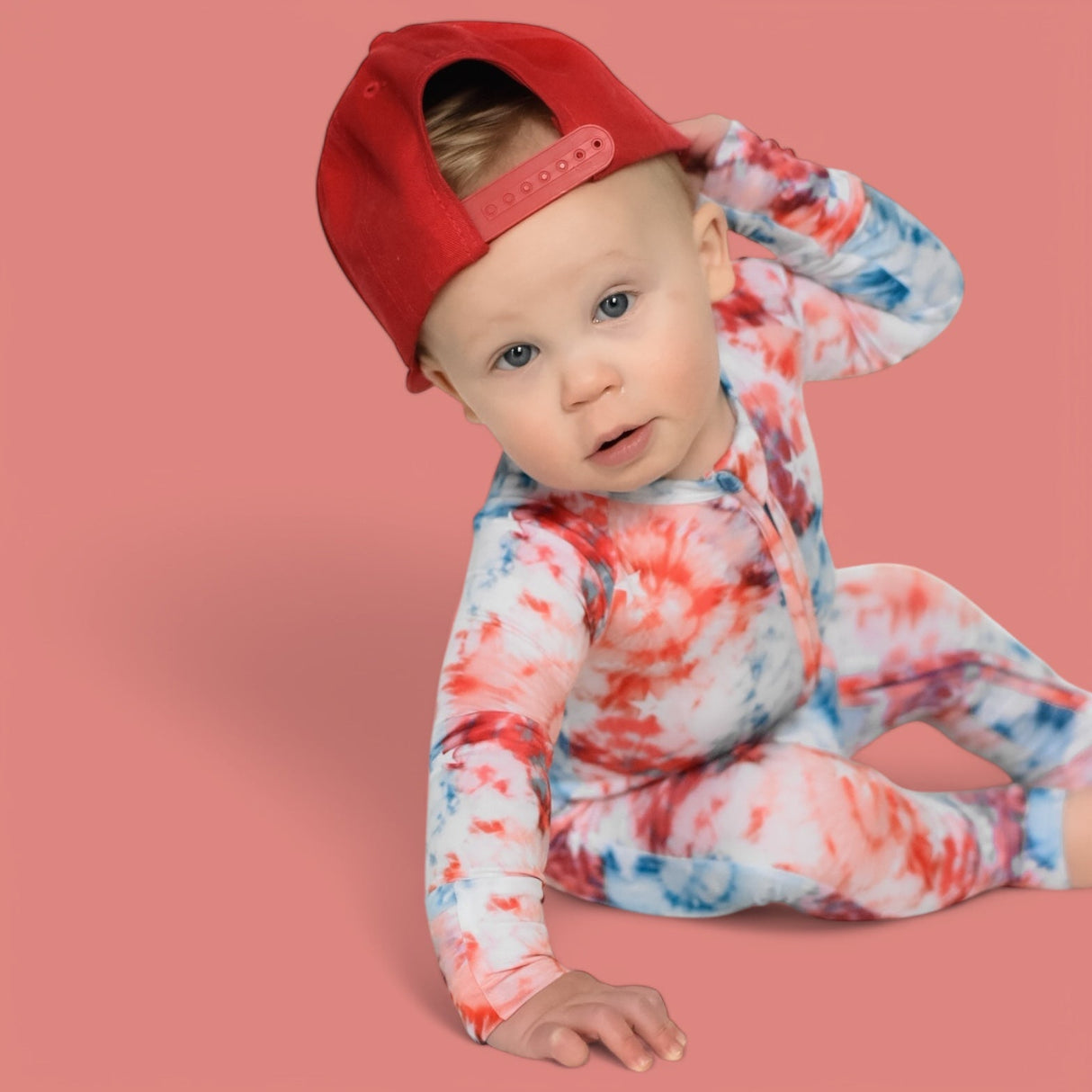 STARRY TIE DYE DREAM ROMPER from DREAM BIG LITTLE CO