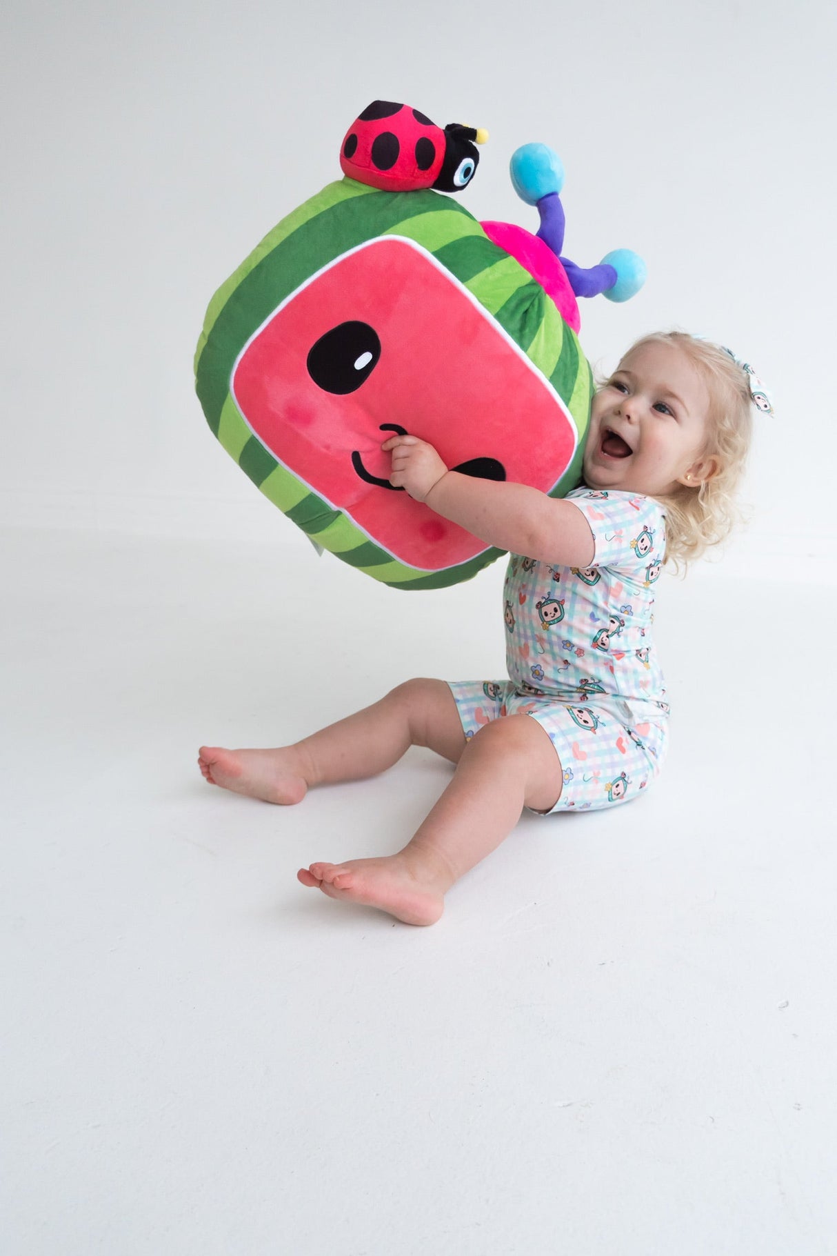 Dream Big Little Co x CoComelon SPRINGTIME MELON DREAM SHORT SET from DREAM BIG LITTLE CO