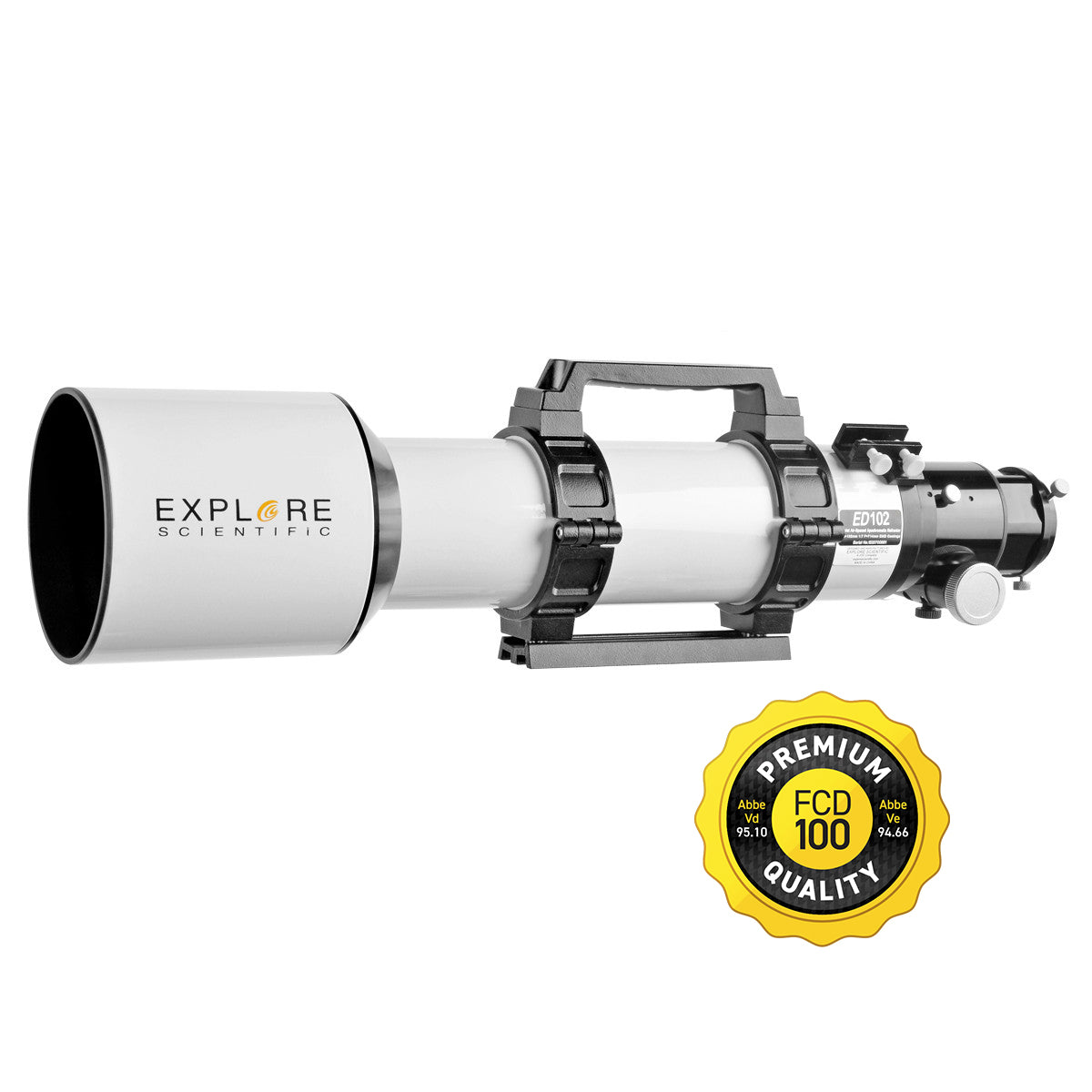 Explore Scientific ED102-FCD100 Series Air-Spaced Triplet Refractor Telescope - FCD100-10207-02 from Explore Scientific