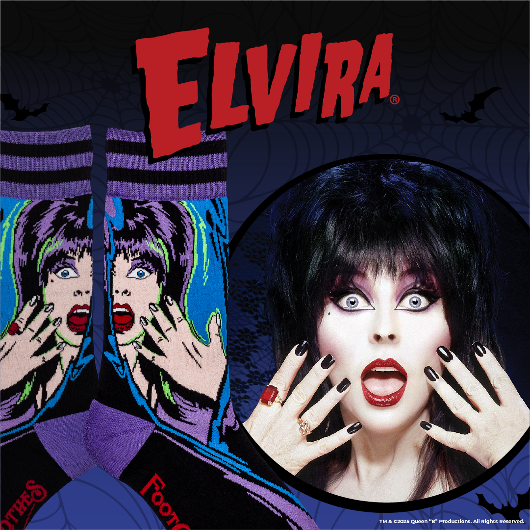 Elvira Unpleasant Dreemz Crew Socks from FootClothes