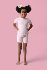 PINK ROSE RIB DREAM SHORT SET from DREAM BIG LITTLE CO