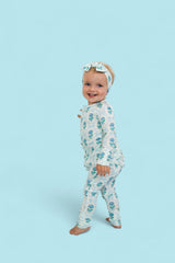 BLUE RIBBON BLOOMS DREAM RUFFLE ROMPER from DREAM BIG LITTLE CO