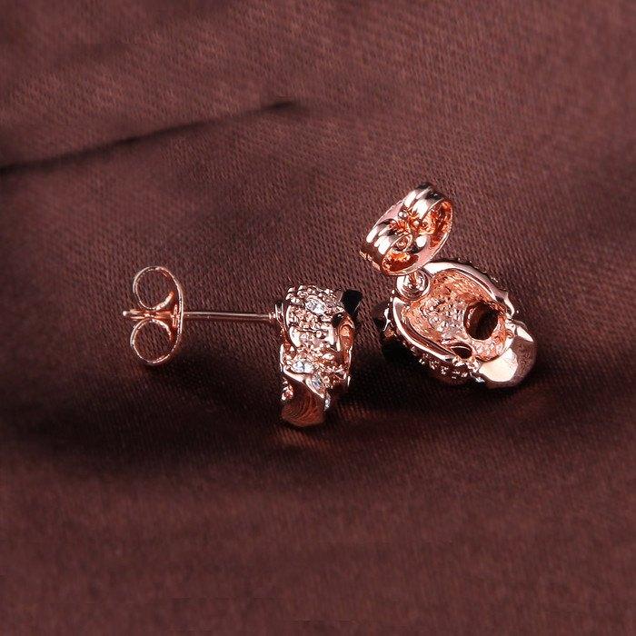 Crystal Skull Crown Earrings from Zapps Clothing