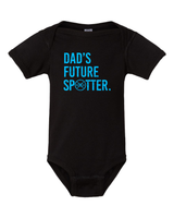 Dads Future Spotter Onesie (With Blue Text) from DadBod Apparel