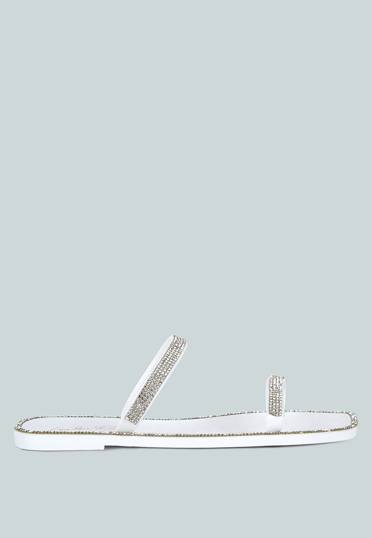 Fenta Diamante Detail Jelly Flats from London Rag International