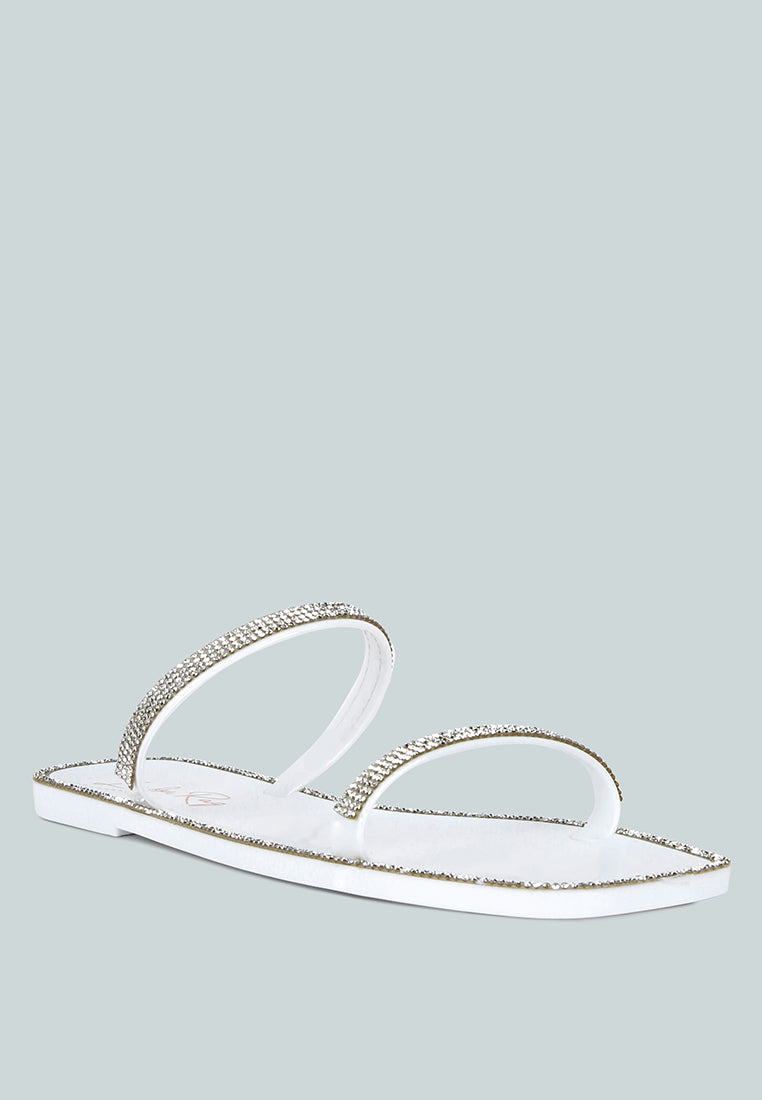 Fenta Diamante Detail Jelly Flats from London Rag International