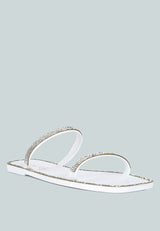 Fenta Diamante Detail Jelly Flats from London Rag International