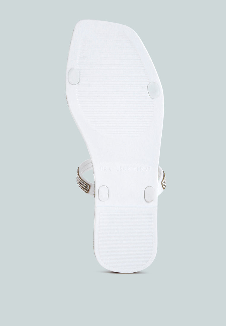 Fenta Diamante Detail Jelly Flats from London Rag International