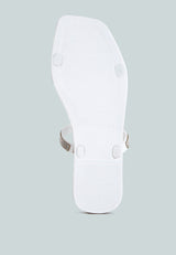 Fenta Diamante Detail Jelly Flats from London Rag International