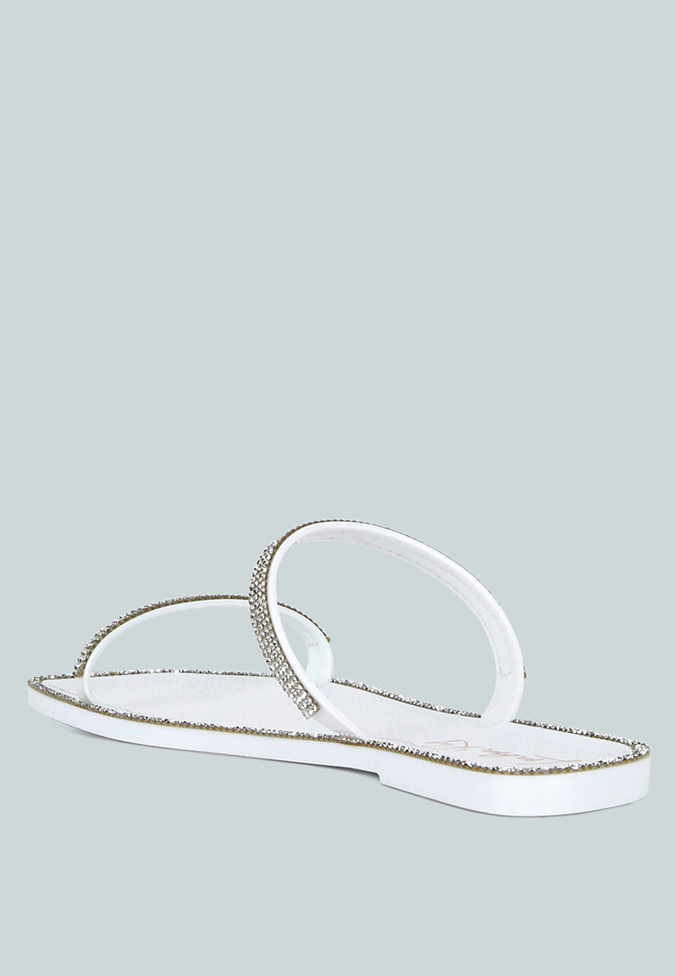 Fenta Diamante Detail Jelly Flats from London Rag International