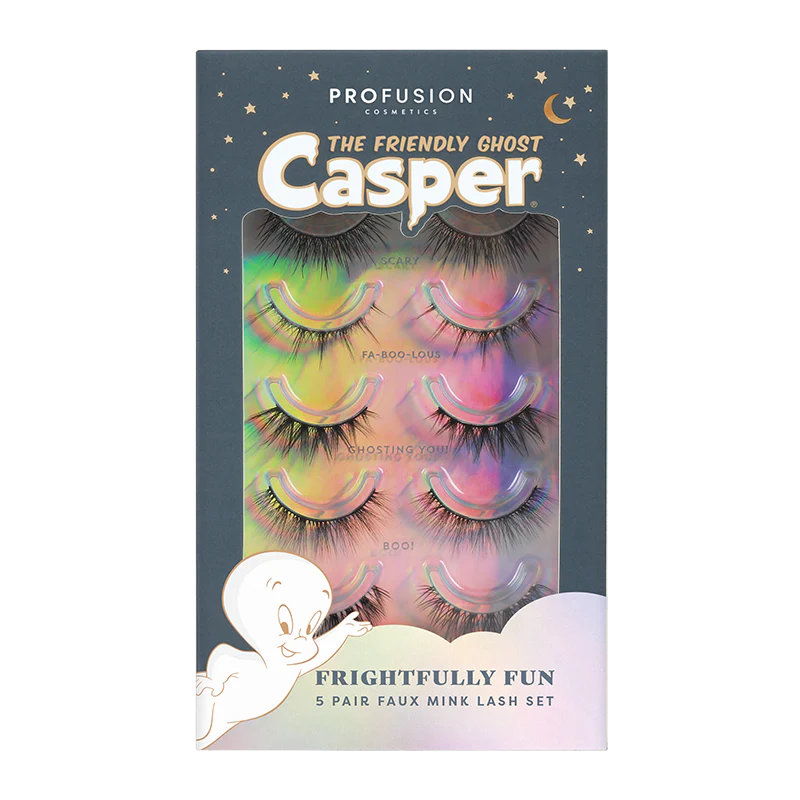 Casper The Friendly Ghost | DreamWorld 5 Pair Faux Mink Lash Set from Profusion Cosmetics