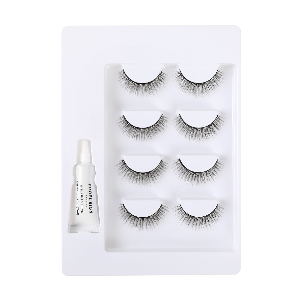 Frosted Snow Sparkle | 4 Pair Luxe False Lash Set from Profusion Cosmetics