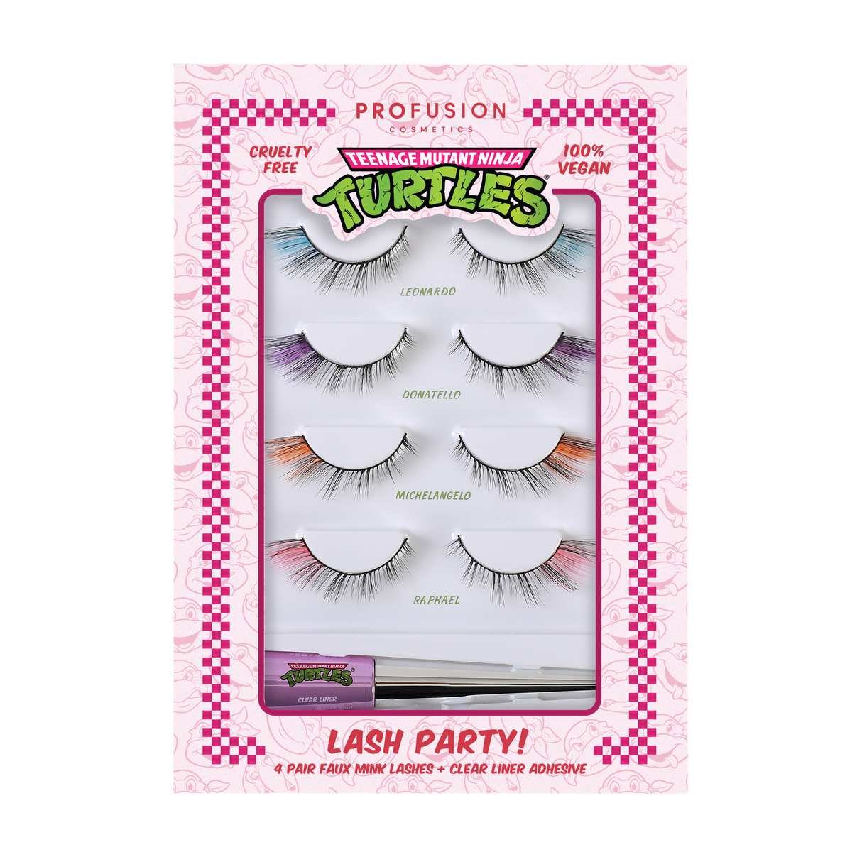 TMNT | Lash Party 4 Pair Set from Profusion Cosmetics