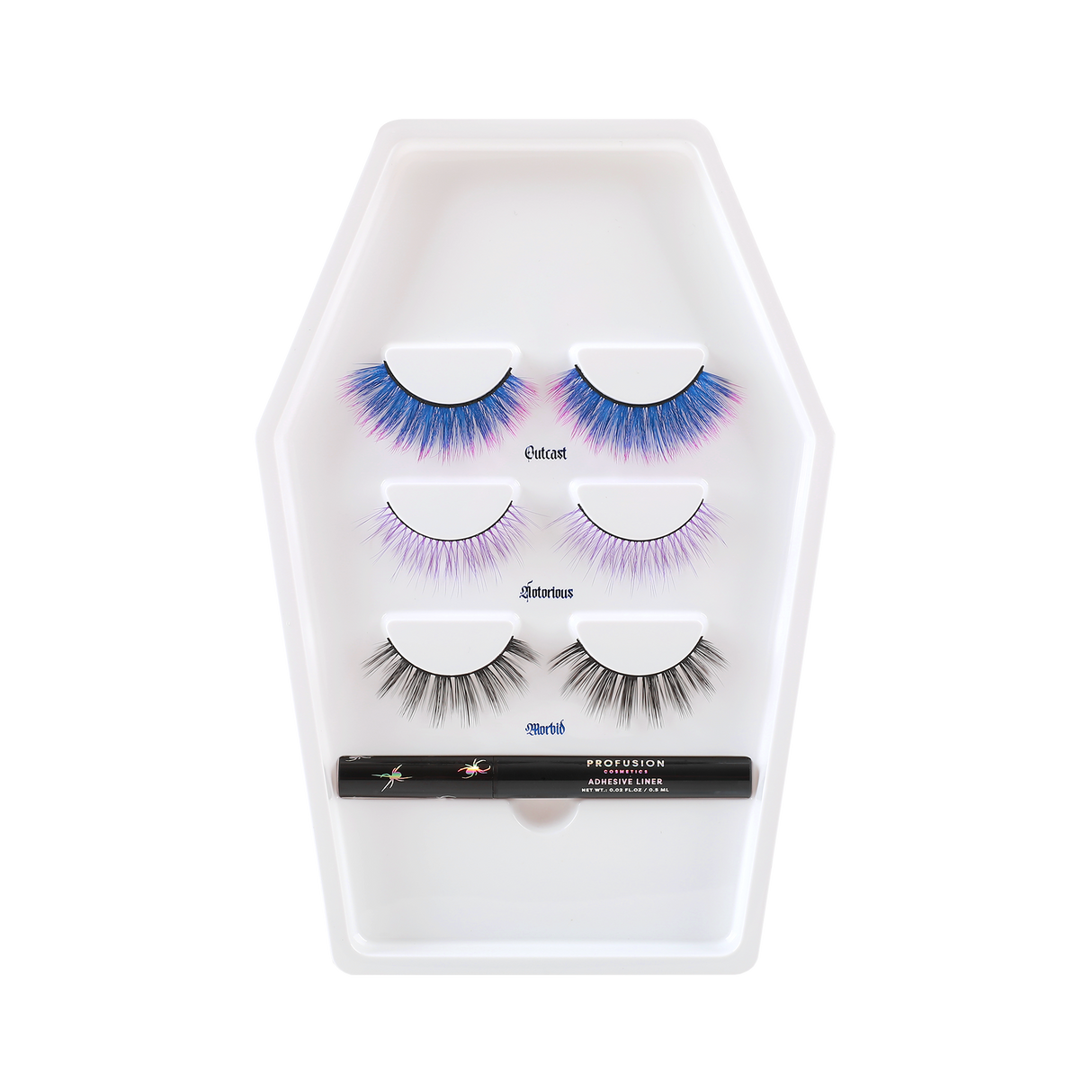 Lash Madness-3 Pair Faux Mink Lash Set Adhesive from Profusion Cosmetics
