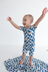 Dream Big Little Co x CoComelon  JJ STARRY NIGHT CHECKERS DREAM SHORTIE from DREAM BIG LITTLE CO