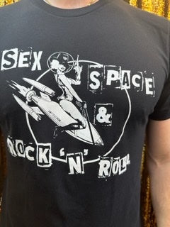 Any Old Iron Men's Sex Space & Rock N' Roll T-Shirt from Any Old Iron