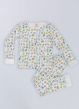 The Two Piece Pajama Set - NYC Alphabet Soup from Timo & Violet