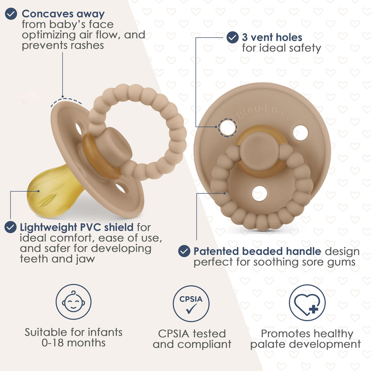 Luladream Pacifier Set from Bleu La La