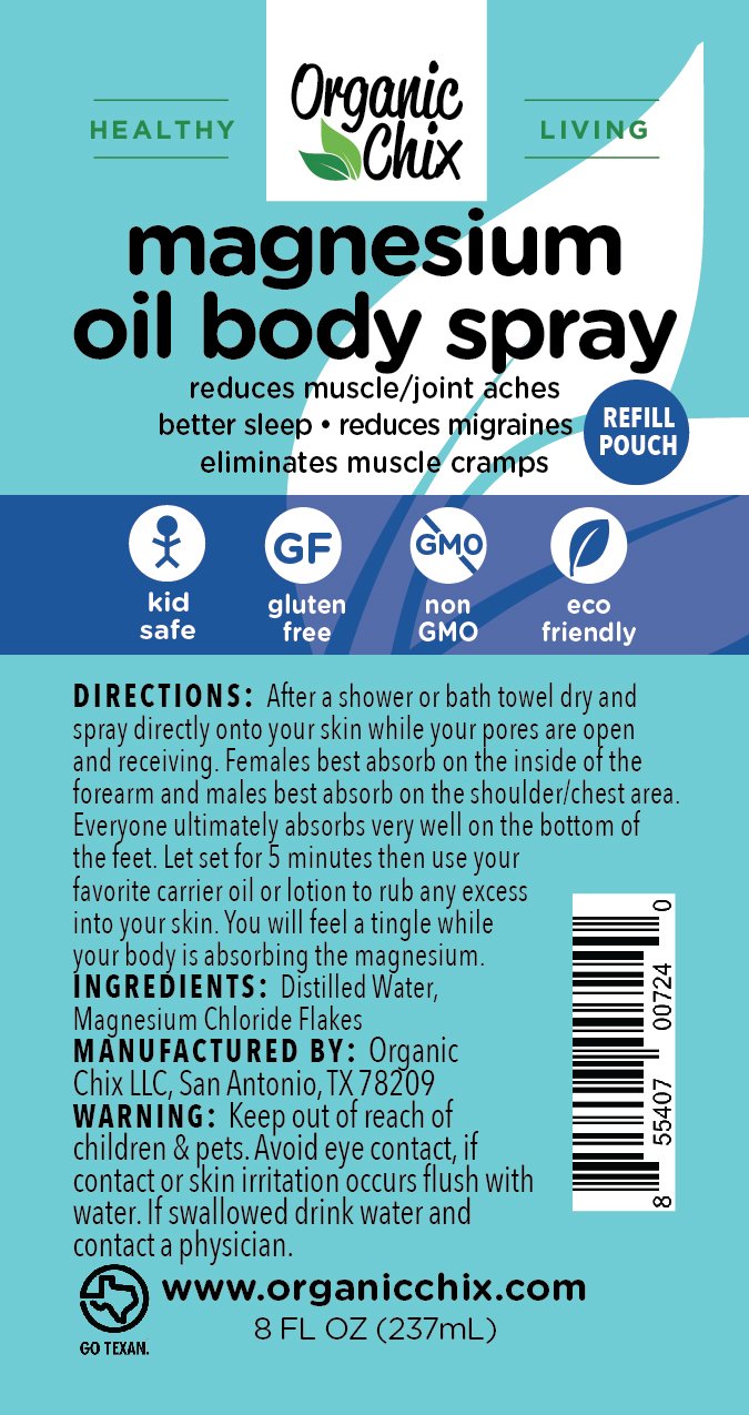 Magnesium Oil Body Spray From Organic Chix