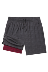 The Finish Line | Grey and Red Ball Hammock® 7 Inch Athletic Shorts from Shinesty