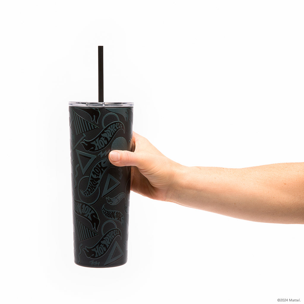 Hot Wheels™ Finish Line Tumbler - 24 oz from Dragon Glassware