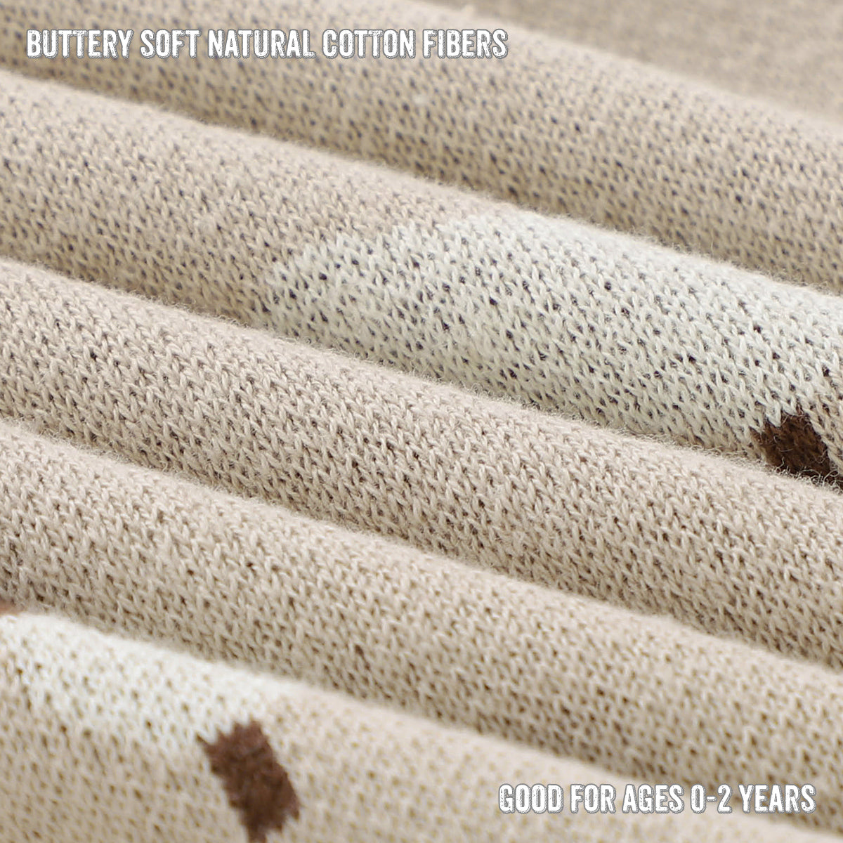 Luxury Knit Mushroom Swaddle Baby Blanket from Bleu La La