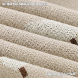 Luxury Knit Mushroom Swaddle Baby Blanket from Bleu La La