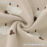 Sheep Knit Receiving Baby Blanket from Bleu La La