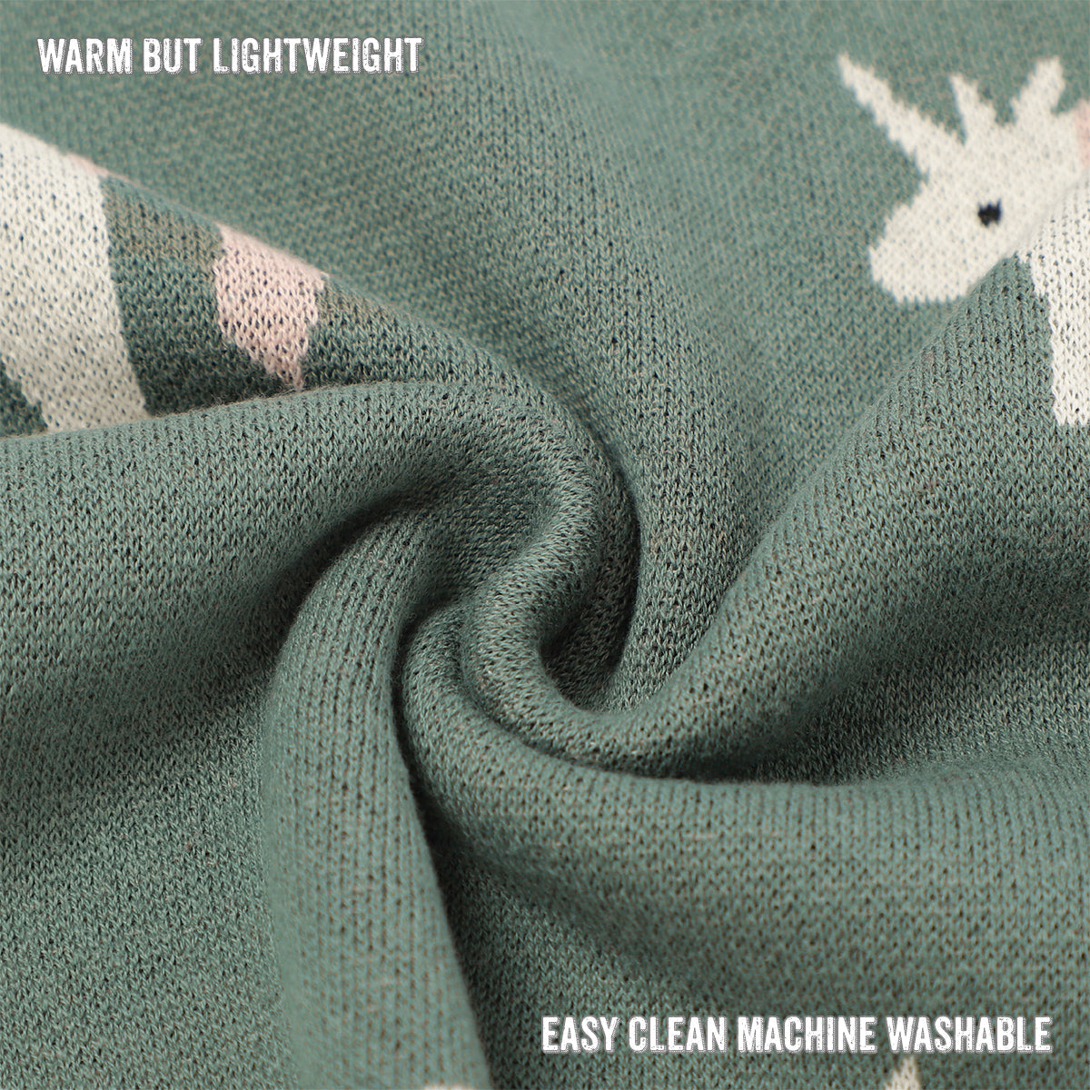 Knit Unicorn Blanket from Bleu La La