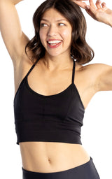 BLACK LUXPLAY SPORTS BRA