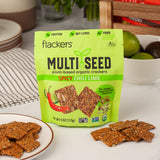 Spicy Chili Lime Multi Seed Crackers (6-pack) From Flackers
