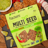 Spicy Chili Lime Multi Seed Crackers (6-pack) From Flackers