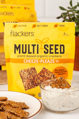Cheeze-Pleaze Multi Seed Crackers (6-pack) from Flackers
