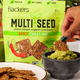 Spicy Chili Lime Multi Seed Crackers (6-pack) From Flackers