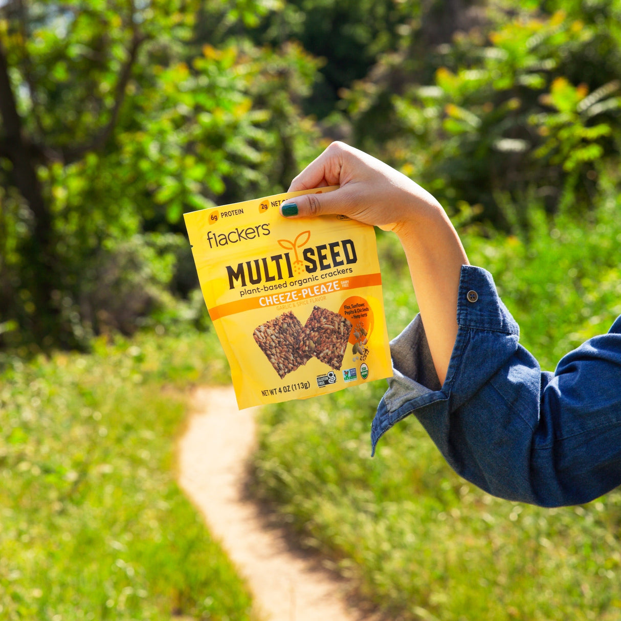 Cheeze-Pleaze Multi Seed Crackers (6-pack) from Flackers