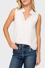Cameron Day Top with Crochet Trim from Gibsonlook