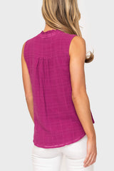 Cameron Day Top with Crochet Trim from Gibsonlook
