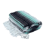 Mint & Grey Mexican Falsa Yoga Blanket From West Path