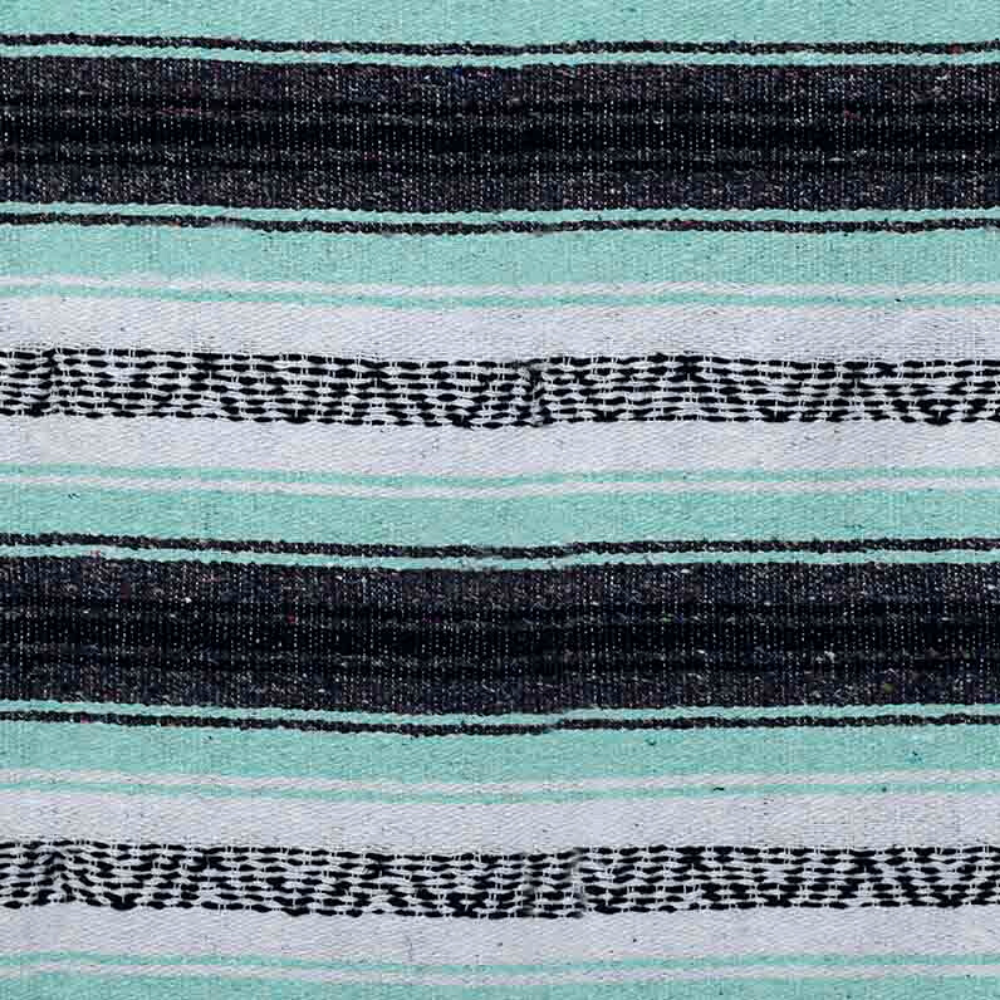 Mint & Grey Mexican Falsa Yoga Blanket From West Path