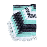 Mint & Grey Mexican Falsa Yoga Blanket From West Path