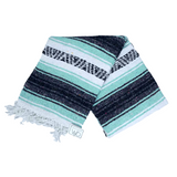Mint & Grey Mexican Falsa Yoga Blanket From West Path